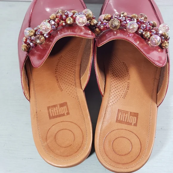 Elegant Pink Embellished Loafers - Picture 9 of 13